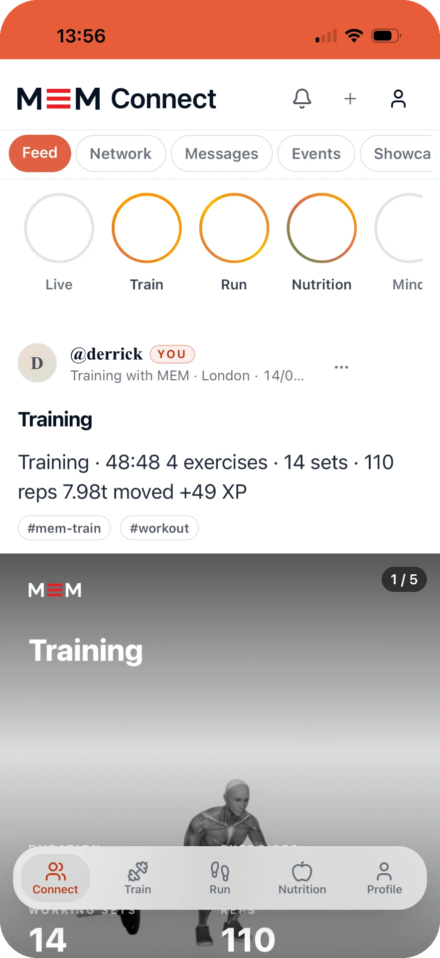 MEM Fitness app community experience
