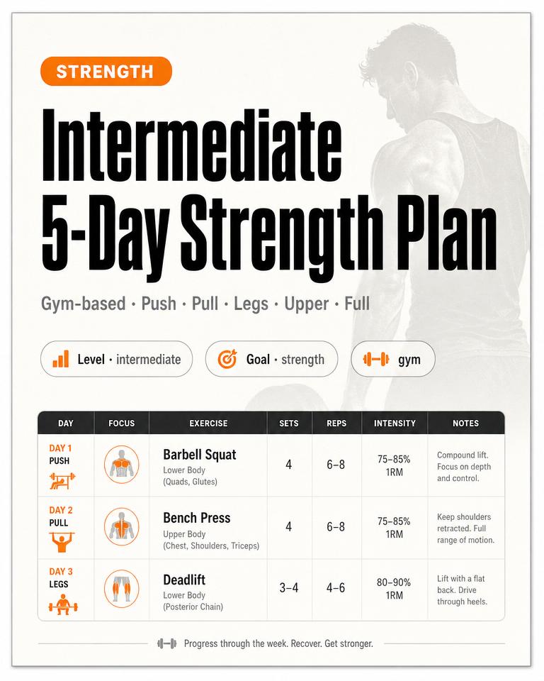 Strength programme inside the MEM training experience